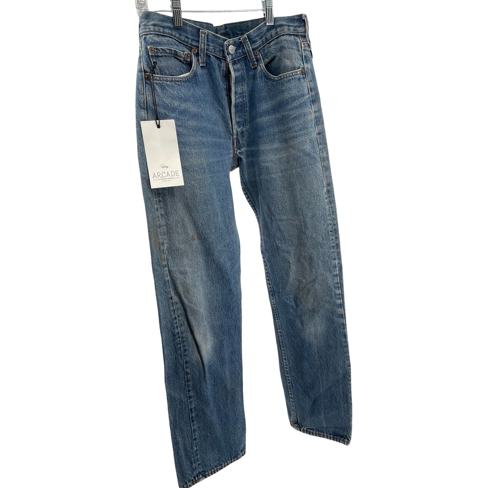Levi's Men's Jeans 501 Straight Blue Denim Vintage 1990s Size 29